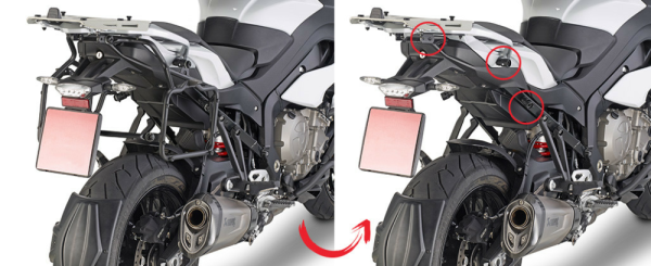 Kappa BMW S 1000XR (2015–2019) oldalsó csomagtartó-keret, 1, nordicamoto.ro