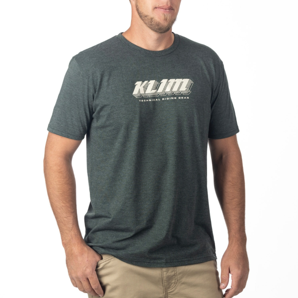 Tricou Klim Vision Tri-blend Black - White, 1, nordicamoto.ro