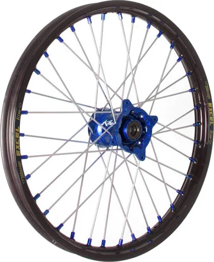 Elite Mx-en felni, ezüst küllők, fekete, kék, 1, nordicamoto.ro