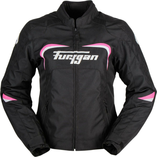 Furygan 6376-027 Jack Cyane fekete/fehér/rózsaszín S méretű női textilkabát, 1, nordicamoto.ro