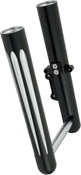 Dual-disc Hot Legs Fork Legs Black, Silver, 4, nordicamoto.ro