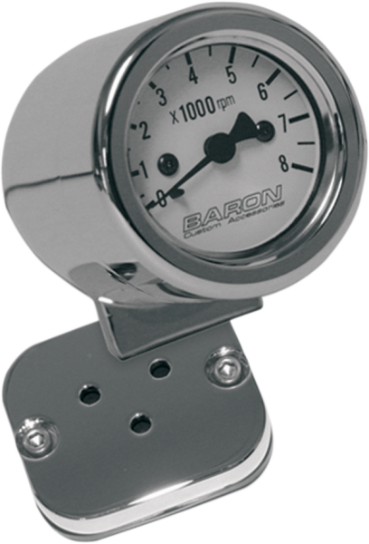 Mini-bullet Electronic 8000 Rpm Tachometer White, 1, nordicamoto.ro