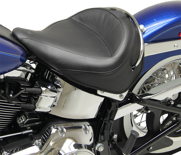Vintage Wide Solo Vinyl Seat Black, 1, nordicamoto.ro