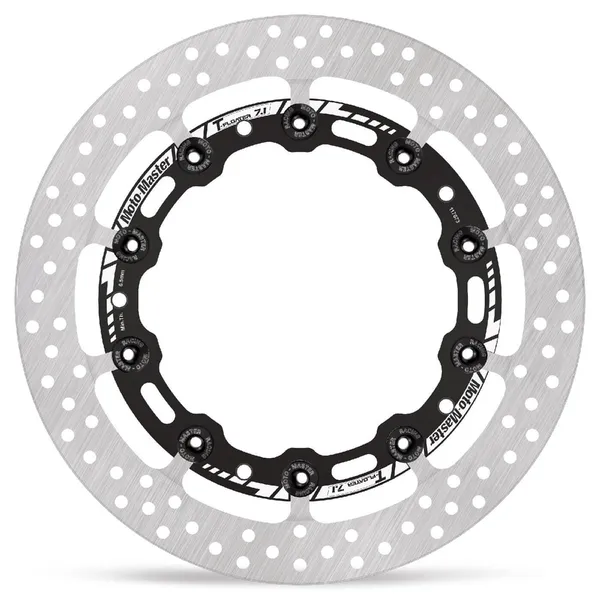 Halo sorozatú úszó rotor – fekete, ezüst, rozsdamentes acél, 1, nordicamoto.ro