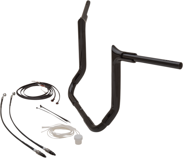 1-1/2(r) Ez Install Pointed Top Handlebar Kit Black, 3, nordicamoto.ro