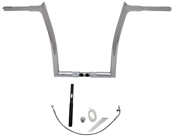 1-1/4(r) Ez Install Pointed Top Handlebar Kit Silver, 3, nordicamoto.ro