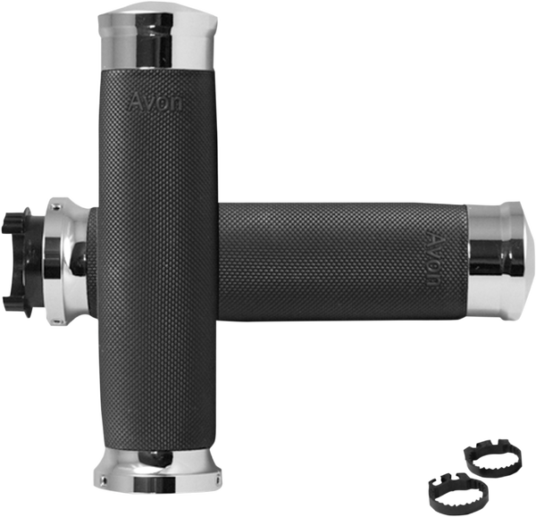 Custom Contour Grips Black, 1, nordicamoto.ro