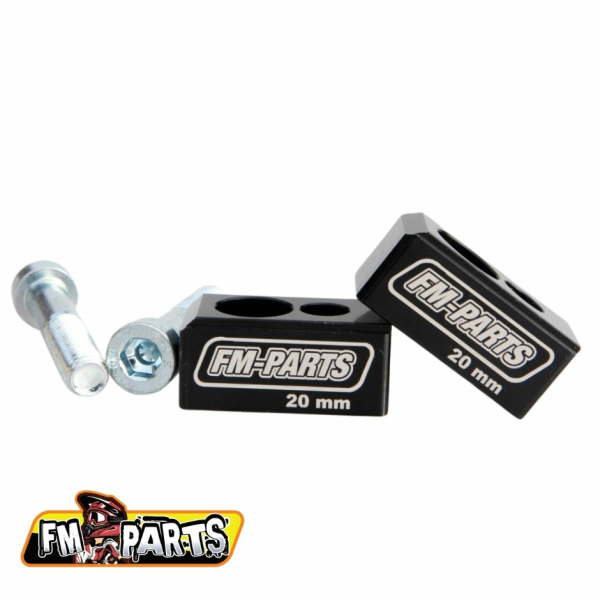 Fm-Parts gyártmányú KTM / HSQ / Gas Gas 20 mm-es fekete kormányemelők, 3, nordicamoto.ro