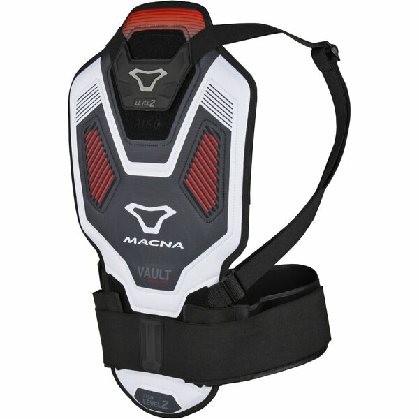 Protectie spate MACNA VAULT Alb/Rosu L, 1, nordicamoto.ro