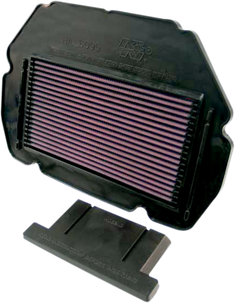 High-flow Air Filter Black, Red, 1, nordicamoto.ro