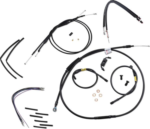 Jail Bar Cable Kit Black, 1, nordicamoto.ro