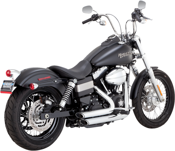 Shortshots Staggered Exhaust Systems Chrome, 1, nordicamoto.ro