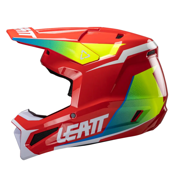 Leatt 2.5 V25 sisak, piros/savzöld/fehér, L-es méret, 5, nordicamoto.ro