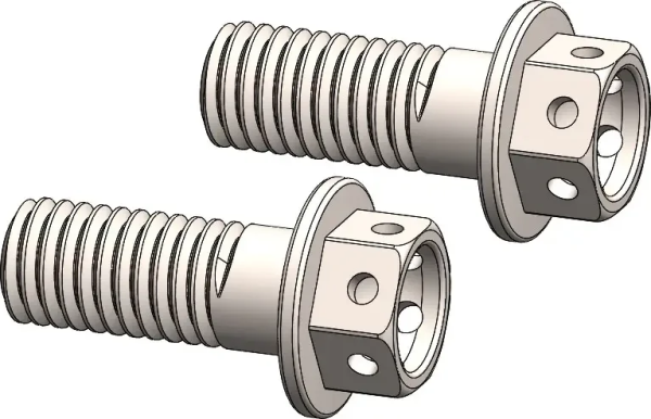 Adaptercsavar, Racing, ezüst, 1, nordicamoto.ro