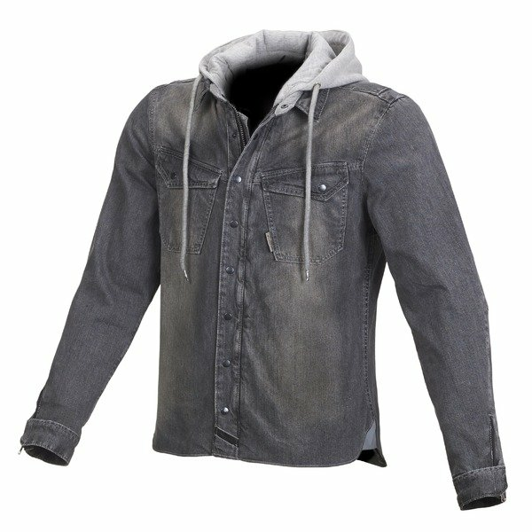 Geaca denim de vara MACNA WESTCOAST S Gri inchis/Negru, 2, nordicamoto.ro