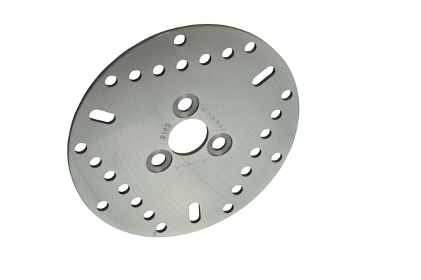 Round D-series Scooter Brake Rotor Silver, Stainless Steel, 1, nordicamoto.ro
