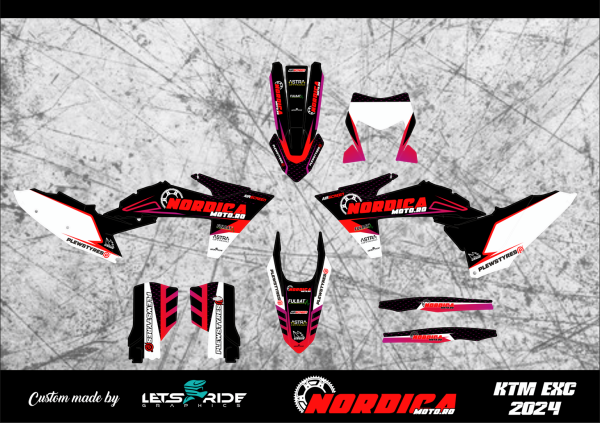 Kit stickere KTM EXC 2024 Nordicamoto, 1, nordicamoto.ro