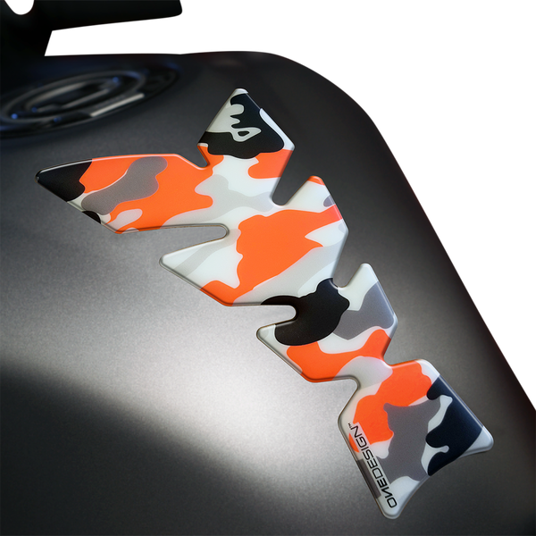 Resin/soft Touch Tank Pad Orange, White, Multi, 1, nordicamoto.ro