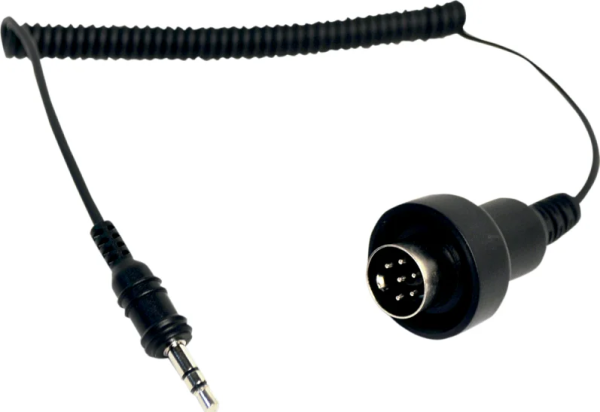 Stereo Jack 3.5mm To 6-pin Din Dual Stream Black Black, 1, nordicamoto.ro