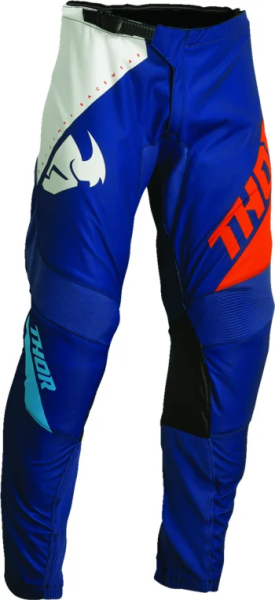 Pantaloni Copii Thor Sector Edge Navy/Orange 22, 4, nordicamoto.ro
