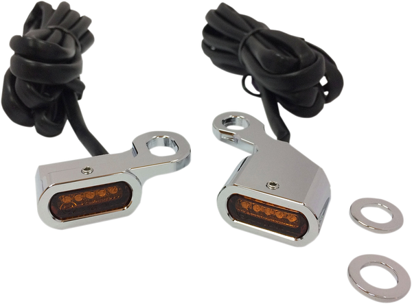 Led Handlebar Marker Lights Chrome, 1, nordicamoto.ro