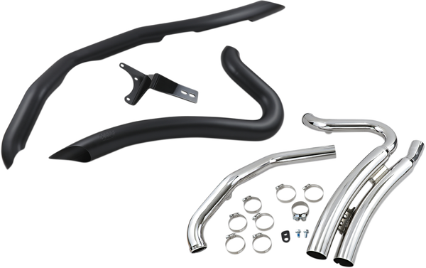 Speedster Swept Short Exhaust System Black, 3, nordicamoto.ro