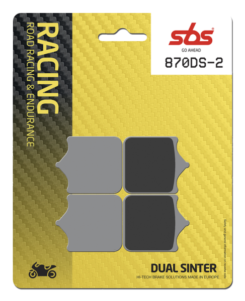 Ds Racing Dual Sintered Brake Pads, 2, nordicamoto.ro