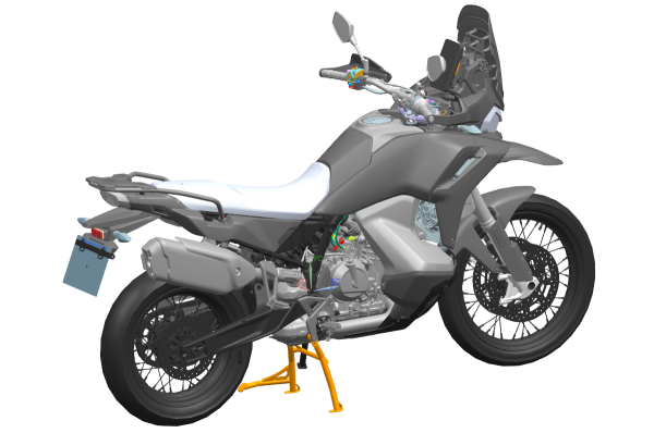 CFMOTO 800MT-X / 1000MT-X központi keréktartó – FEKETE, 8, nordicamoto.ro