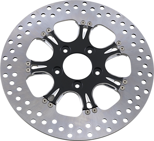Two-piece Brake Rotor Black, Silver, Matte, 1, nordicamoto.ro