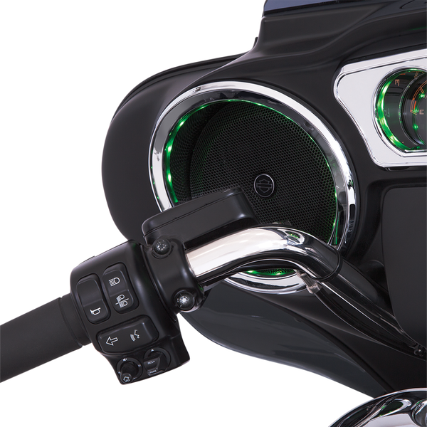 Shock & Awe® Multi-color Led Speaker Accents Chrome, 1, nordicamoto.ro