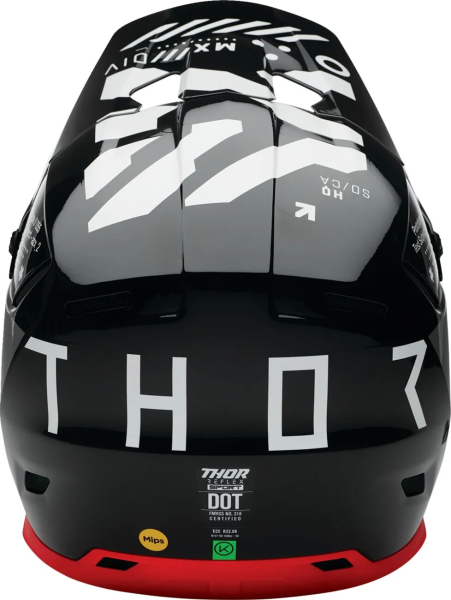 Thor Reflex Sport Strike Mips sisak, piros/szürke/fekete, XL méret, 5, nordicamoto.ro
