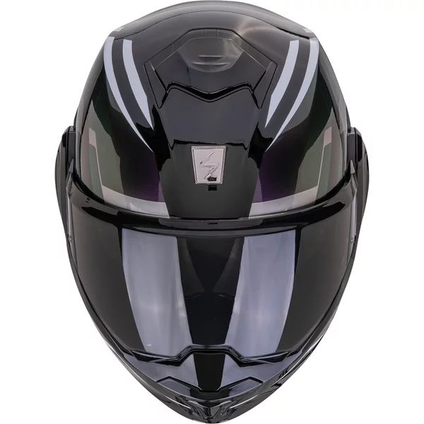 EXO-TECH EVO FURIO S moduláris, hátrafelé nyitható sisak, fehér/rózsaszín/kék, 4, nordicamoto.ro
