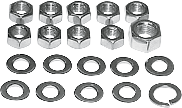 Transmission Kicker Cover Nut Kit Silver, 1, nordicamoto.ro