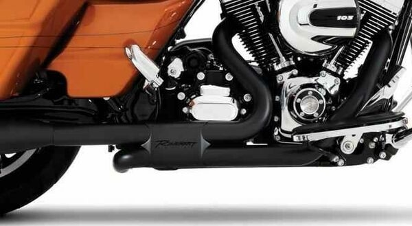 Slimline Dual Header Black, 1, nordicamoto.ro