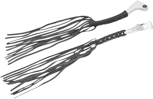 Leather Lever Fringe Black, 2, nordicamoto.ro