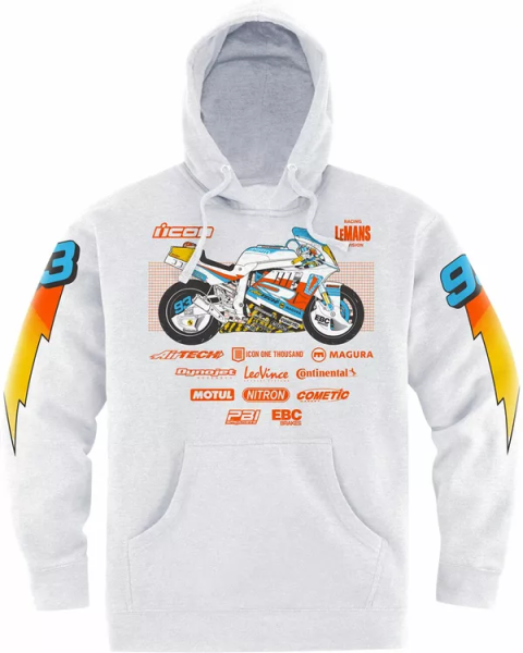 Hanorac Icon Gixxer Johnny White S, 1, nordicamoto.ro