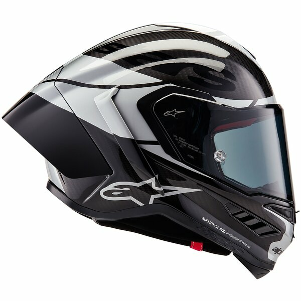 Alpinestars Supertech R10 Carbon integrált sport sisak, fekete/ezüst, L méret, 7, nordicamoto.ro