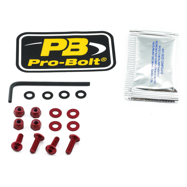 Screen Bolt Aluminium Red, 1, nordicamoto.ro
