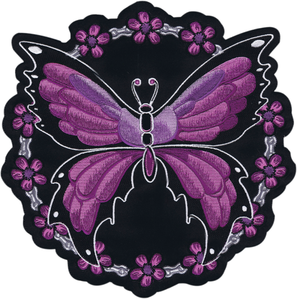 Butterfly Chain Patch Black, Pink, White, 1, nordicamoto.ro