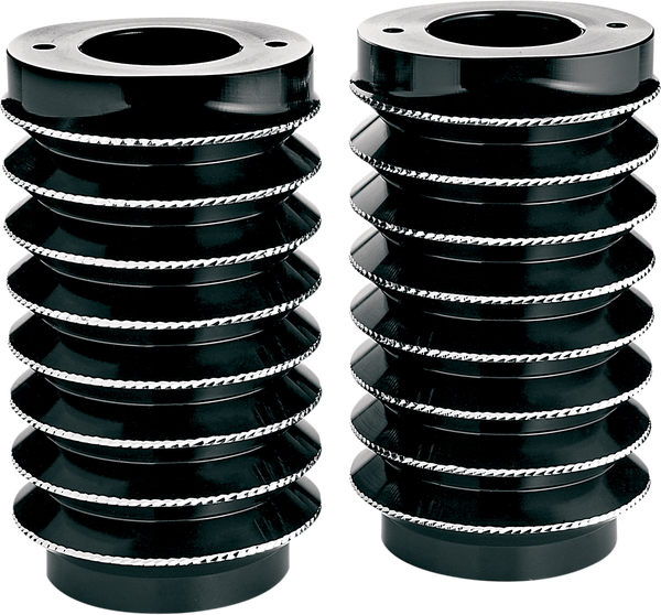 Aluminum Fork Boot Covers Silver, 2, nordicamoto.ro