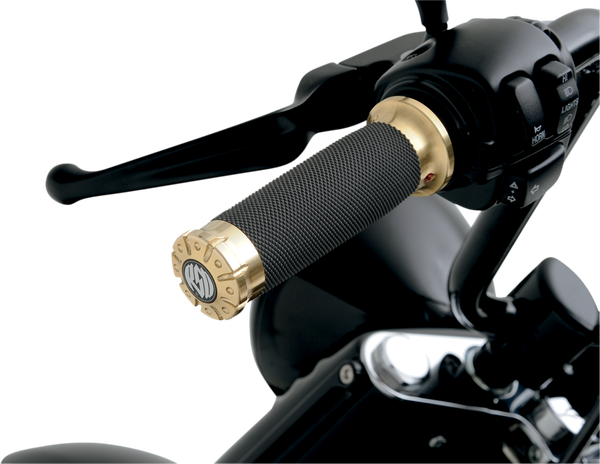 Chrono Grips Black, Brass, 2, nordicamoto.ro