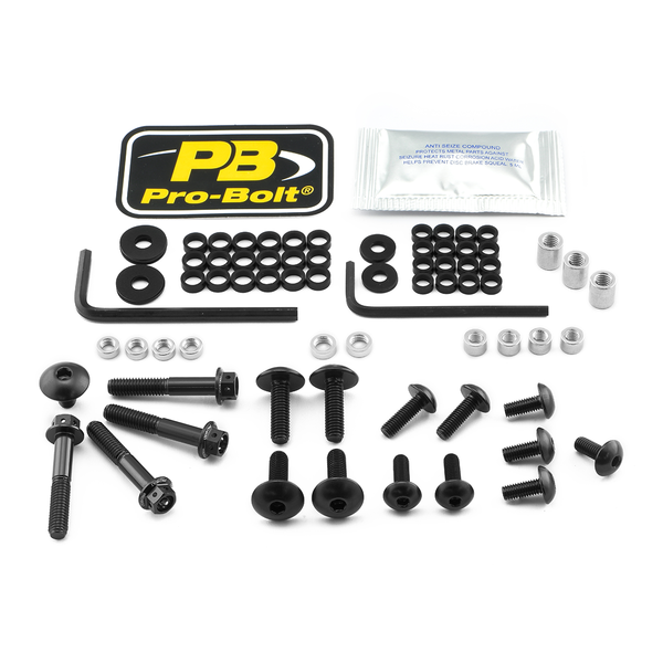 Fairing Bolt Kit For Suzuki Black, 1, nordicamoto.ro