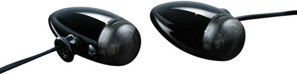 Led Mini Bullet Lights Black, Gloss, 1, nordicamoto.ro