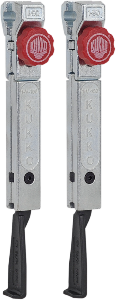 2 Extremely Narrow, Quick Adjusting Jaws (pair) - Series 5-p Black, Red, Silver, 1, nordicamoto.ro