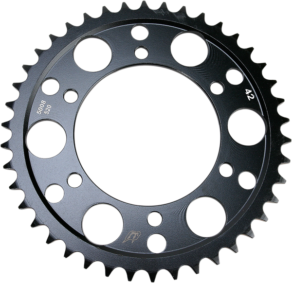 Lightweight Steel Sprocket Black, Zinc, 1, nordicamoto.ro