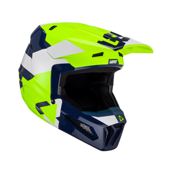Casca Leatt 2.5 V23 Lime Fluo Yellow/Navy/White M, 1, nordicamoto.ro