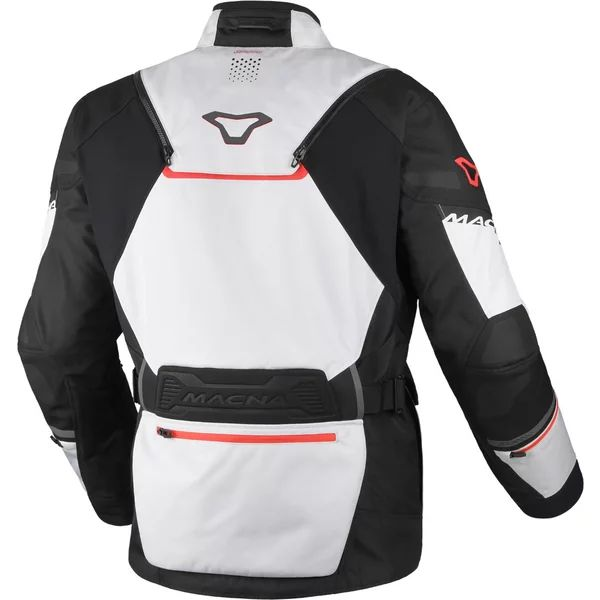 MACNA AIR HYBRID 2.0 XL vízálló túra-/kalanddzseki – szürke/fekete/piros, 13, nordicamoto.ro
