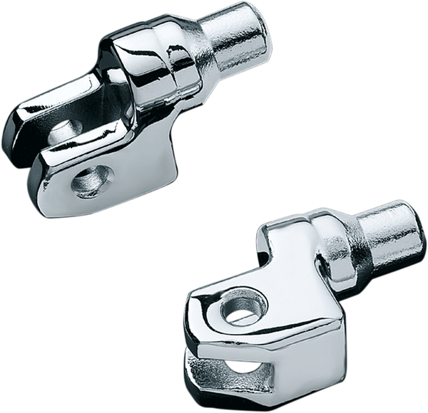 Tapered Foot Peg Adapters Chrome, 1, nordicamoto.ro