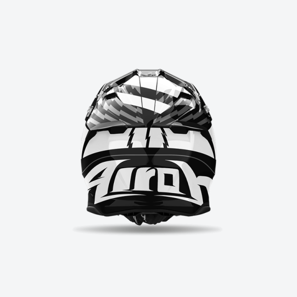 Airoh Twist 3 Thunder fekete/fehér fényes enduro sisak, 2, nordicamoto.ro
