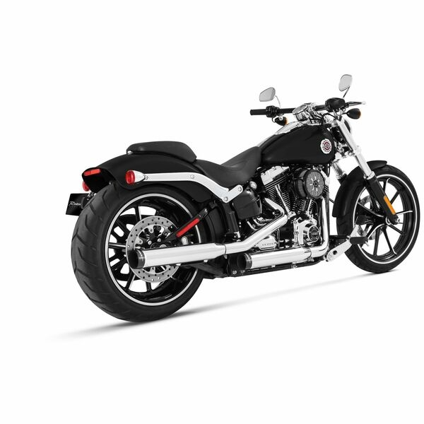 Muffler Slip-on 3(r) Duals For Softails Chrome, 1, nordicamoto.ro